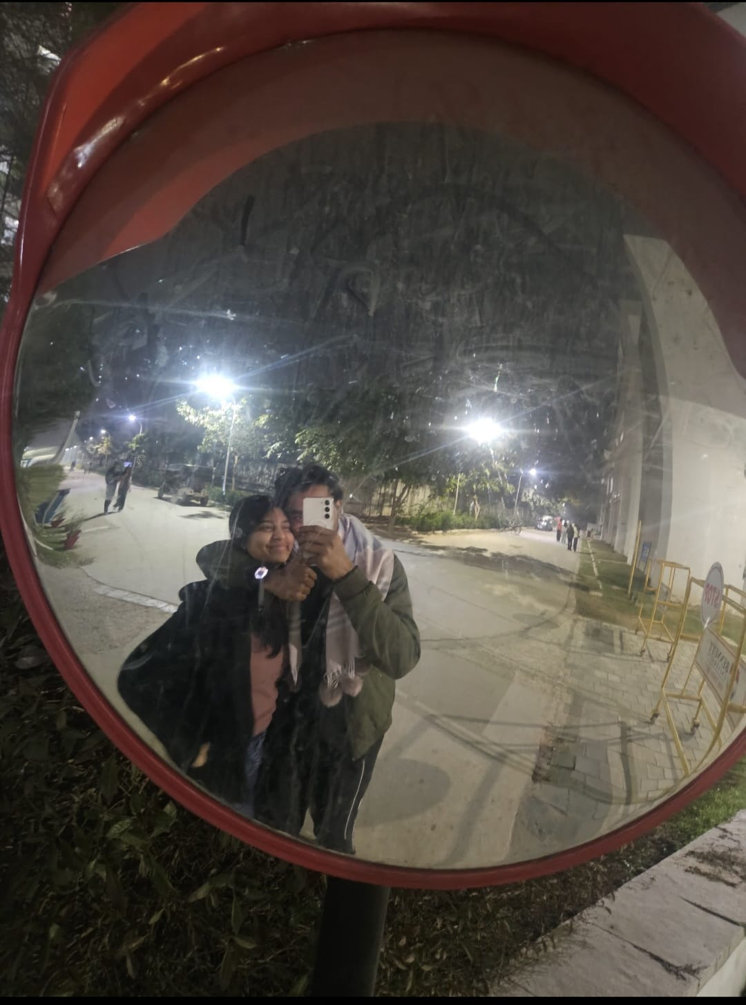 Our reflection — captured forever.